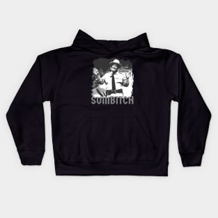 sumbitch - black and white Kids Hoodie